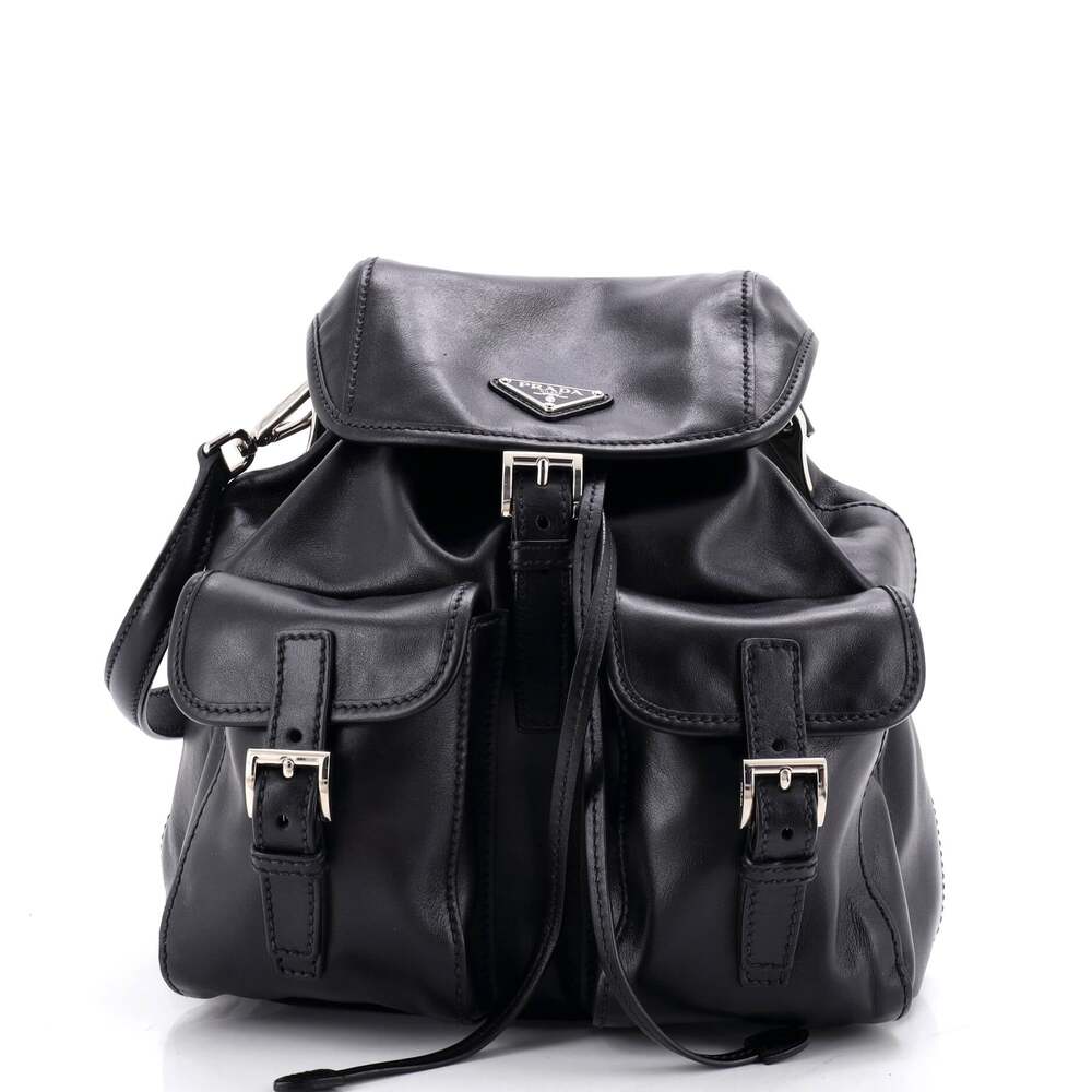 Prada Double Pocket Shoulder Bag Soft #324549P86B